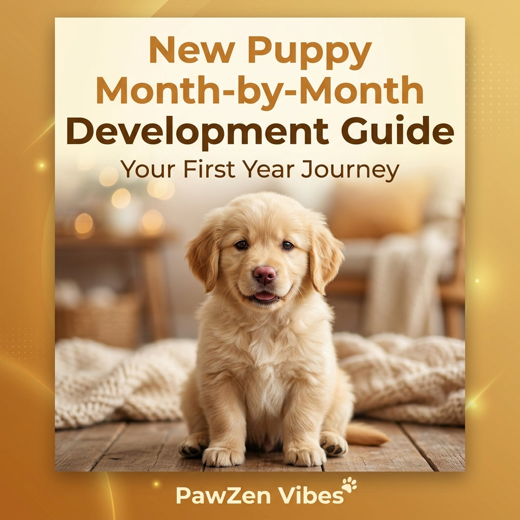 New Puppy Month-by-Month Development Guide Cover